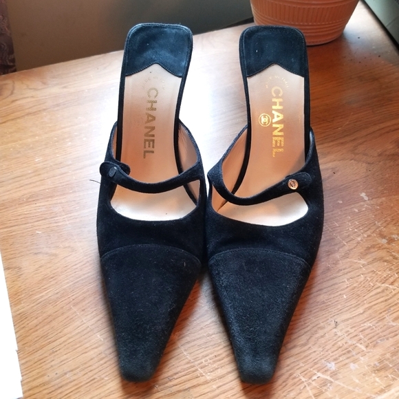CHANEL Shoes - Sale! Chanel Suede Heels Authentic
